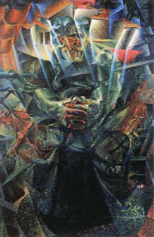 Umberto Boccioni materia oil painting image